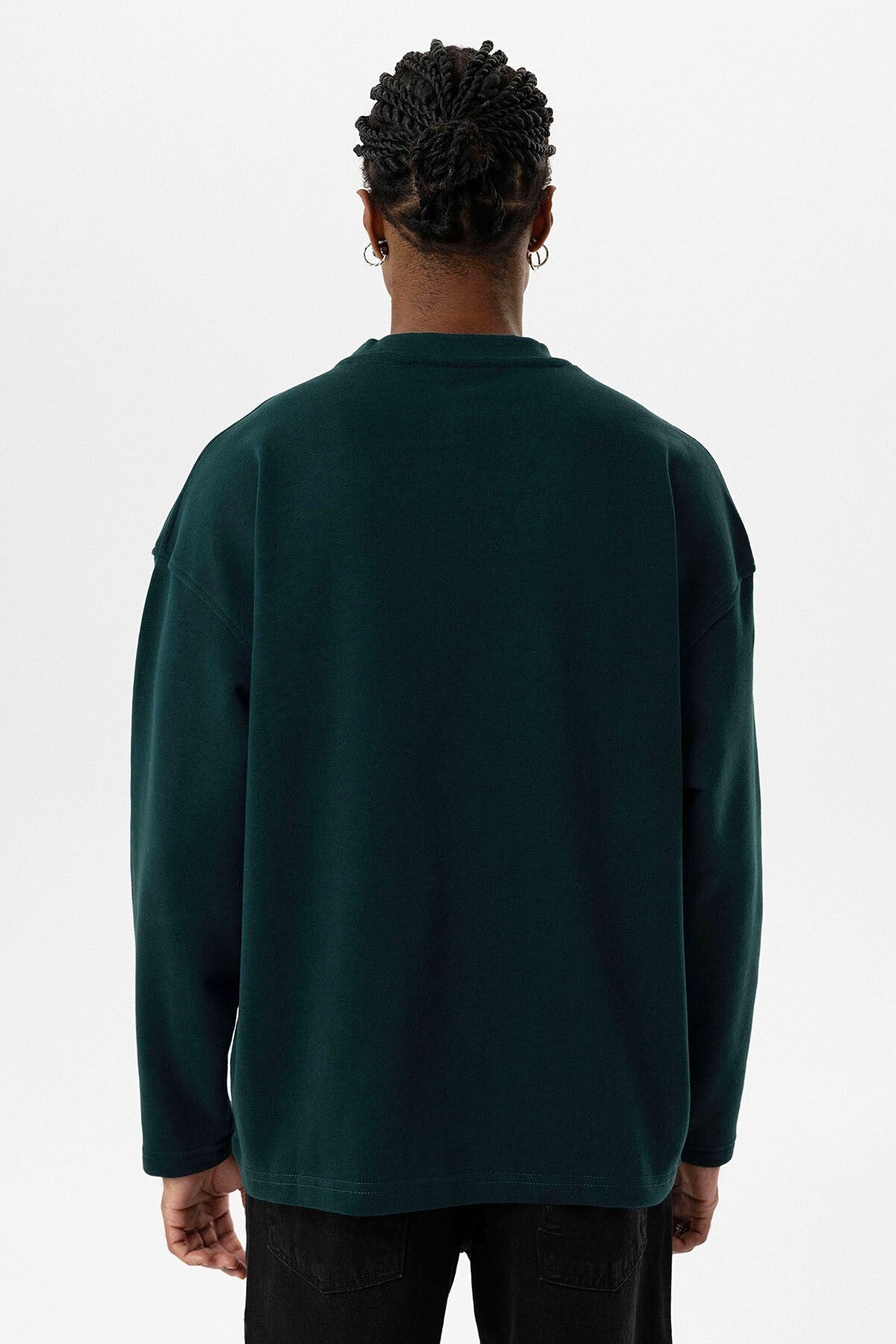 Cep Detaylı Oversize Sweatshirt