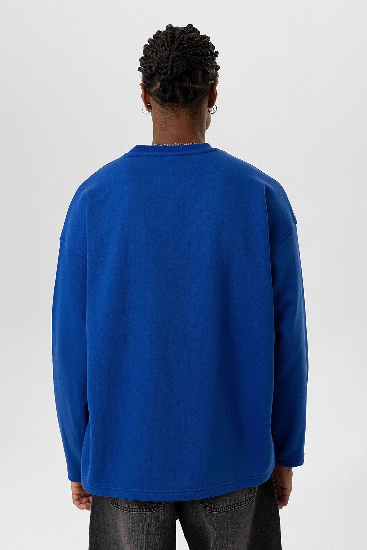Cep Detaylı Oversize Sweatshirt