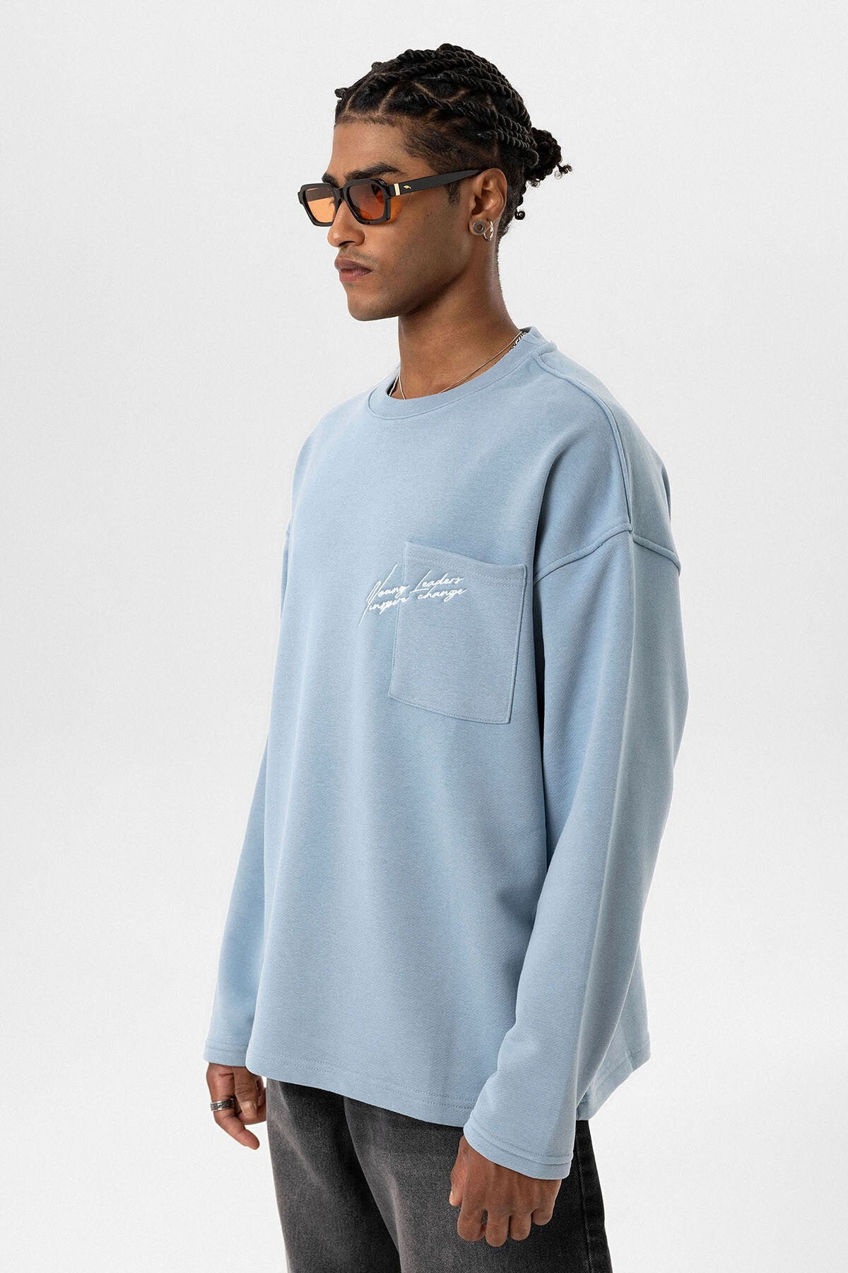 Cep Detaylı Oversize Sweatshirt