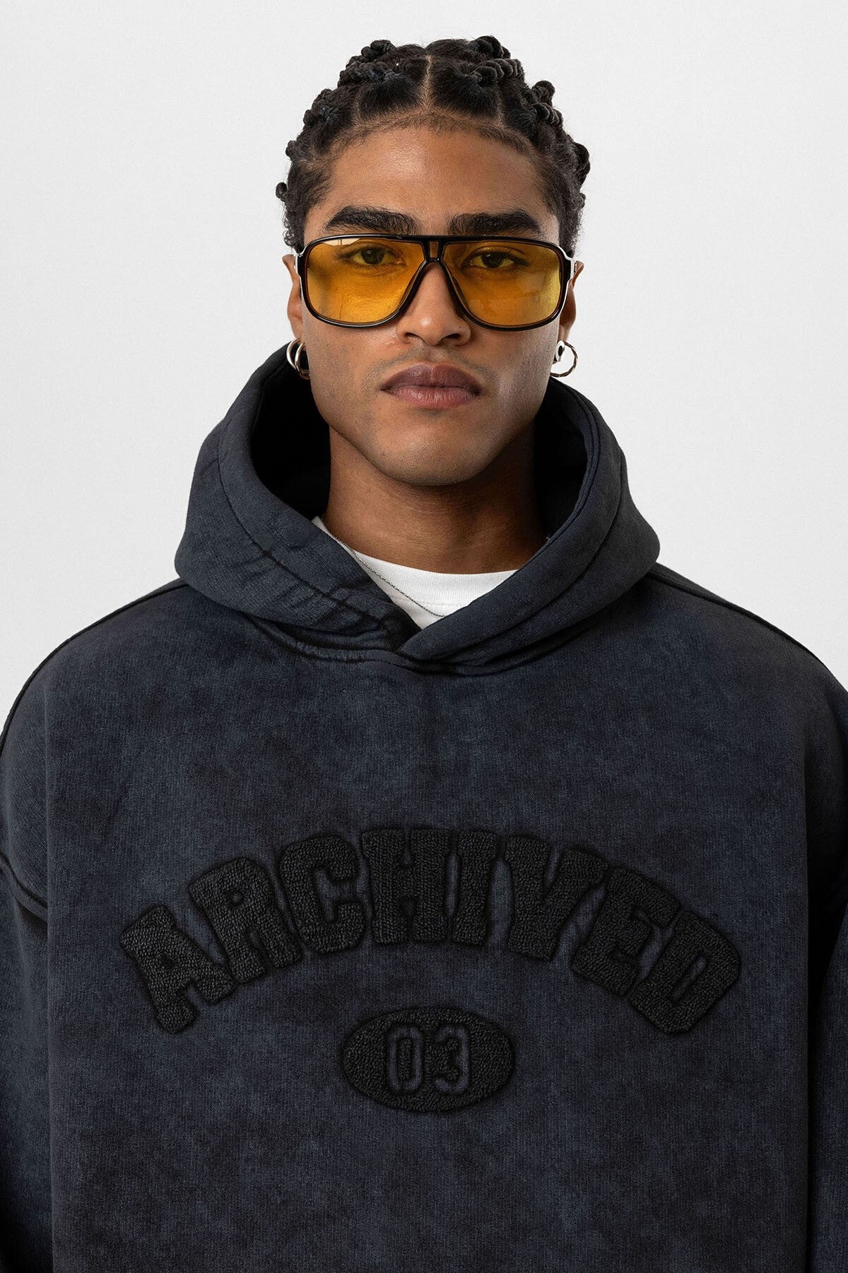 Yıkamalı Oversize Baskılı Sweatshirt