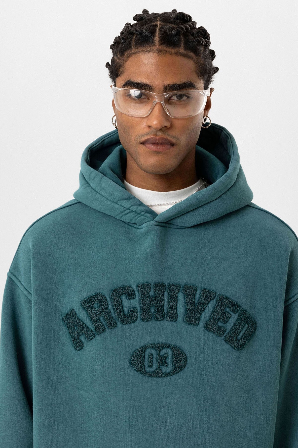 Yıkamalı Oversize Baskılı Sweatshirt