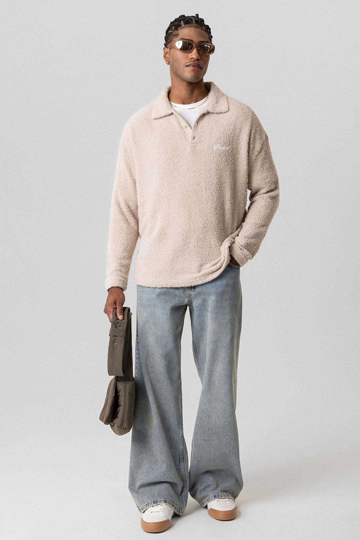 Yazı Detaylı Oversize Sweatshirt