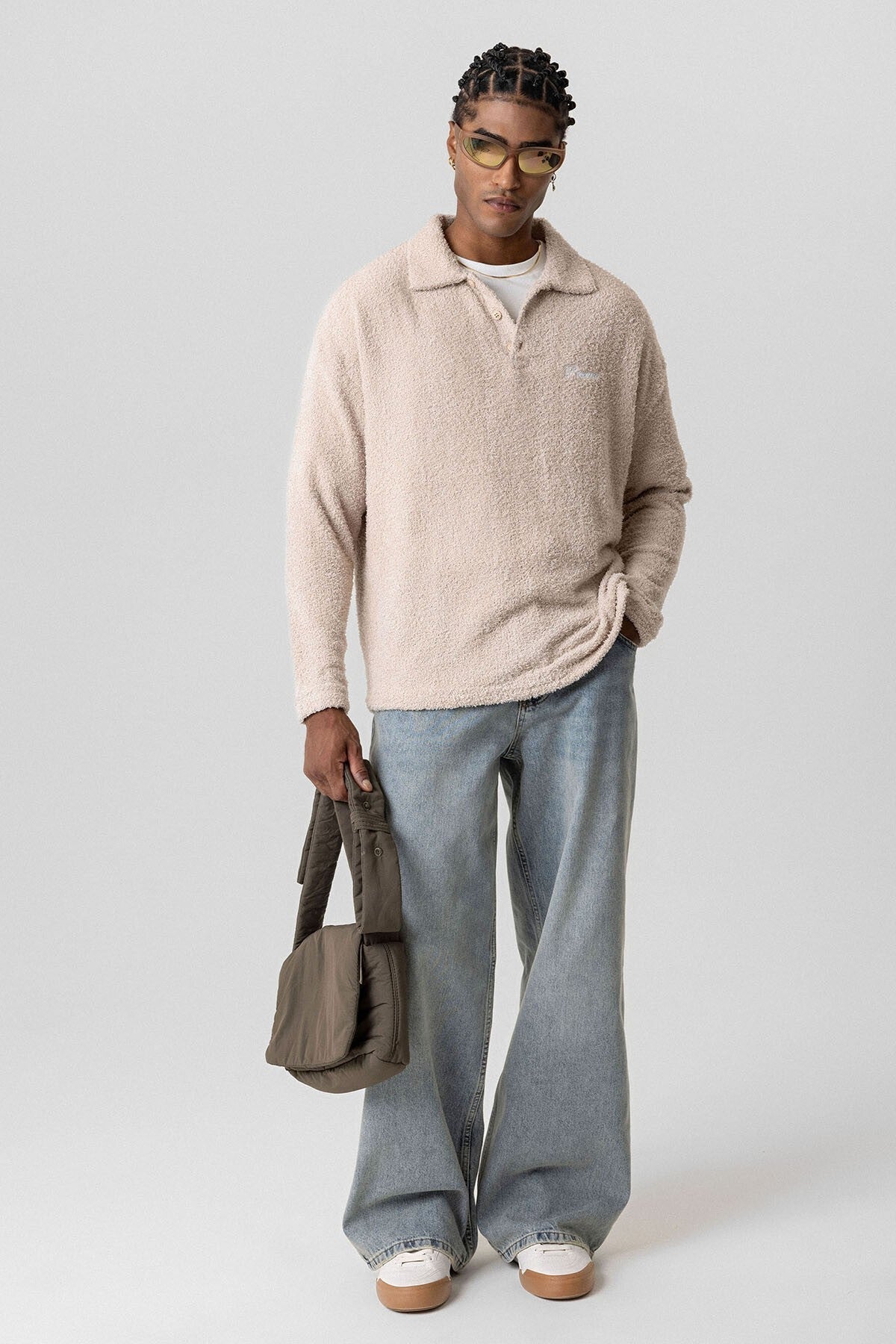 Yazı Detaylı Oversize Sweatshirt