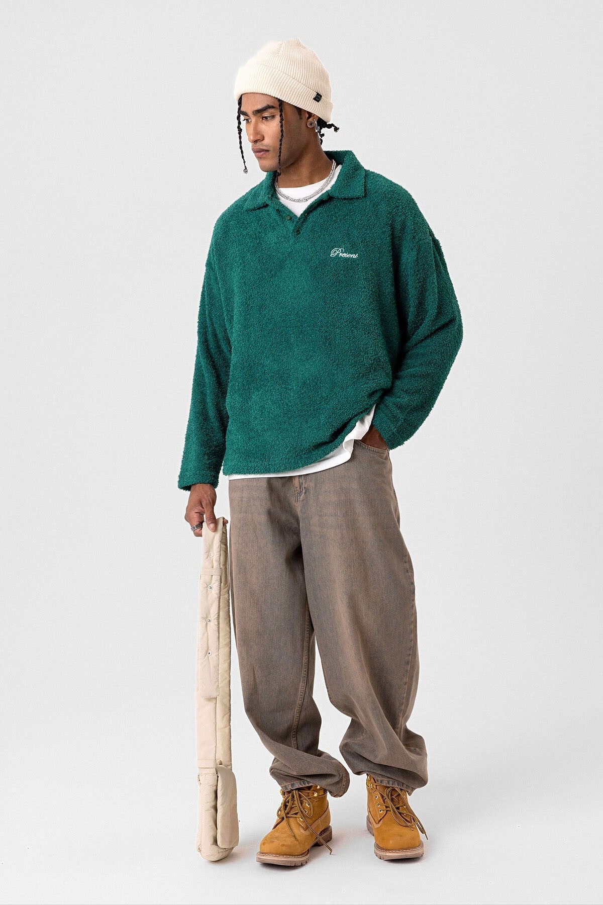 Yazı Detaylı Oversize Sweatshirt
