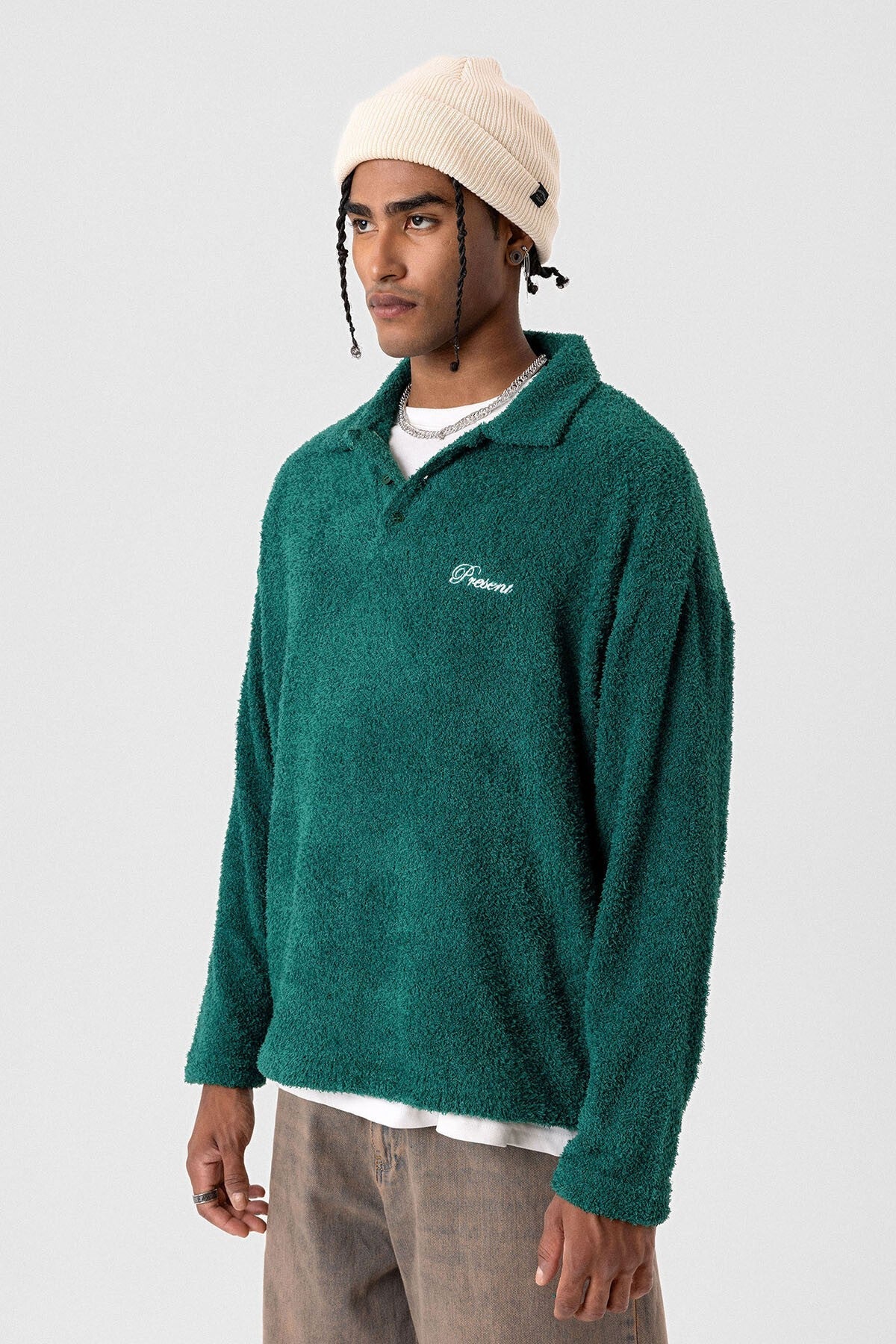 Yazı Detaylı Oversize Sweatshirt