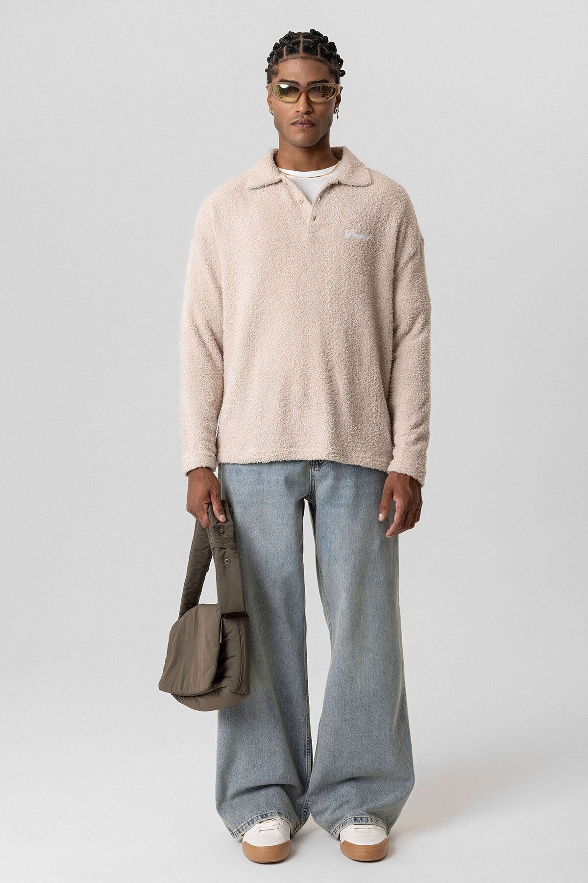 Yazı Detaylı Oversize Sweatshirt