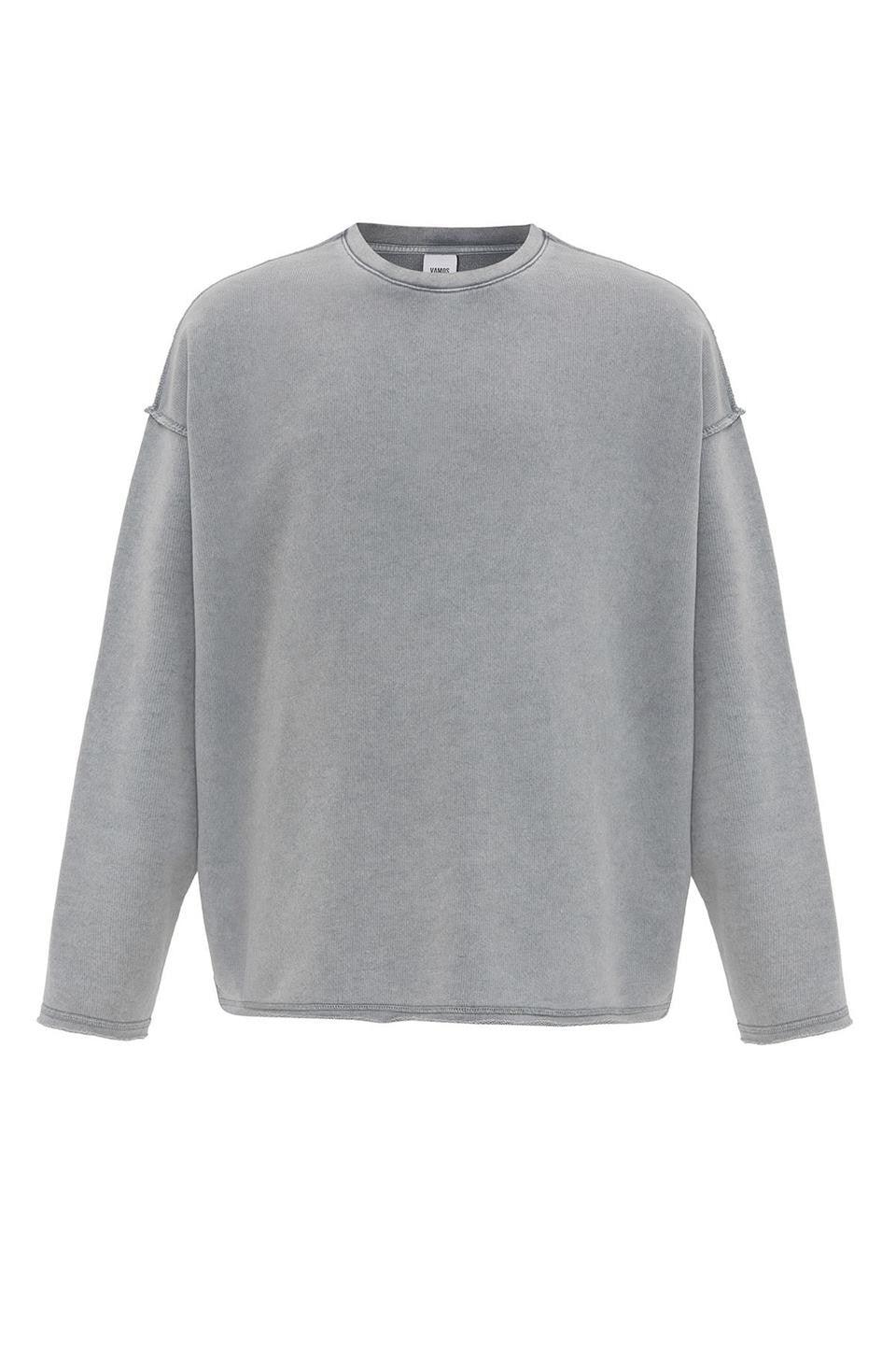 Yıkamalı Sırt Detaylı Oversize Sweatshirt