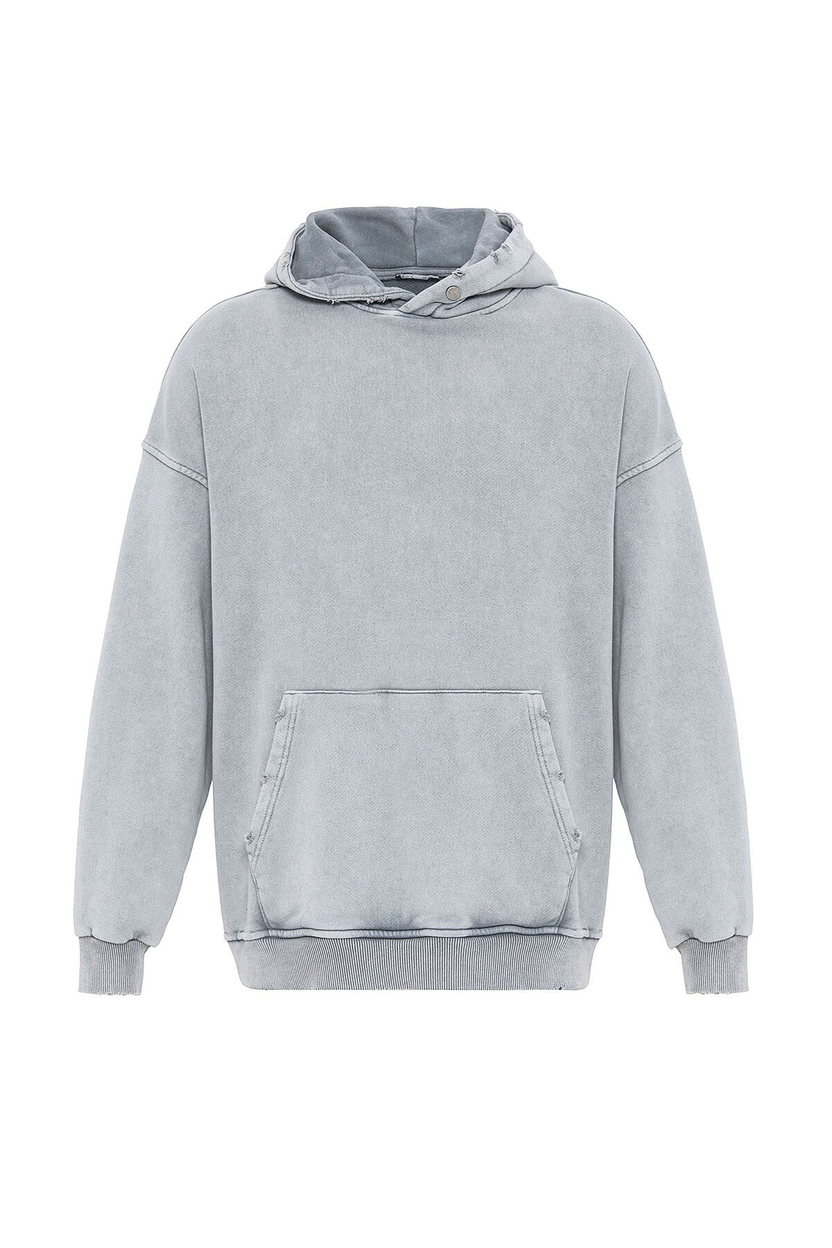 Premıum Yırtık Detaylı Oversize Sweatshirt