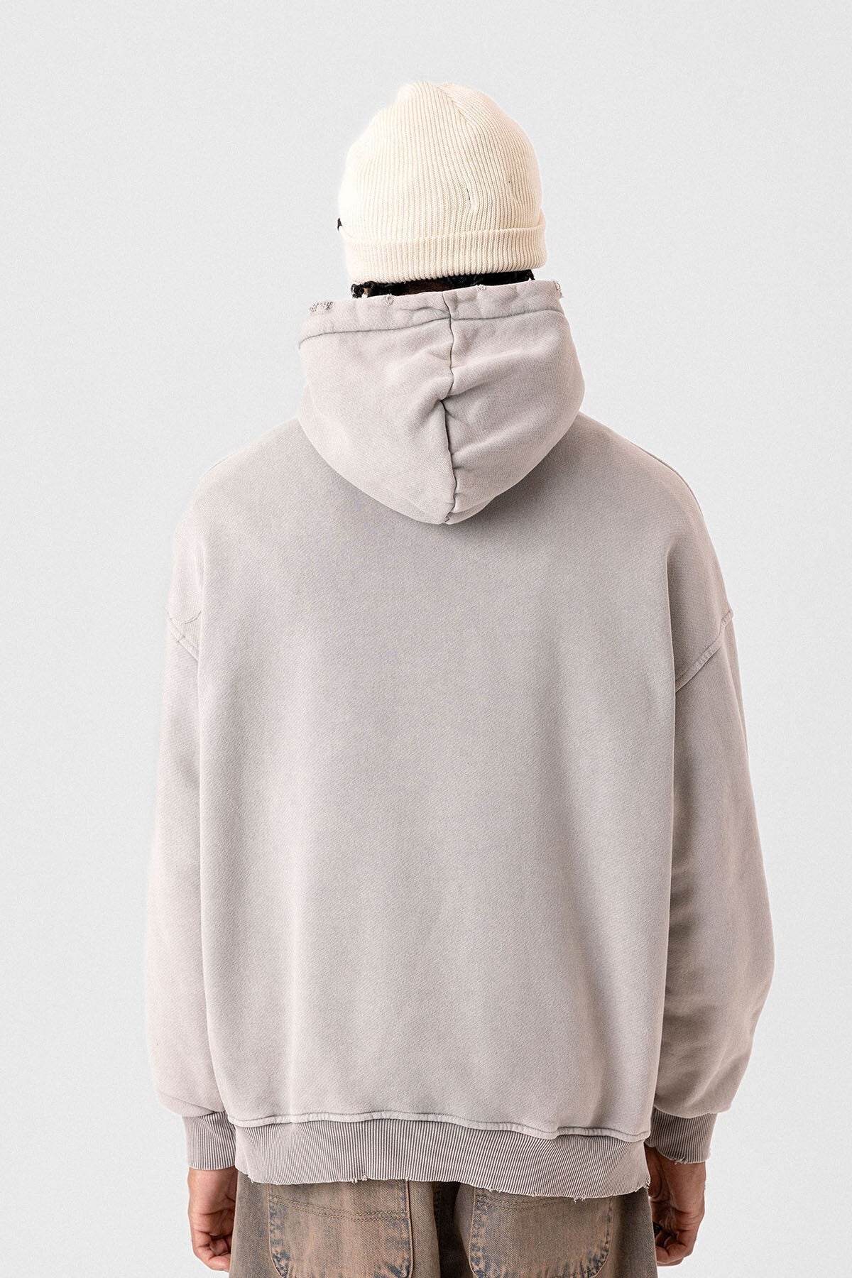 Premıum Yırtık Detaylı Oversize Sweatshirt