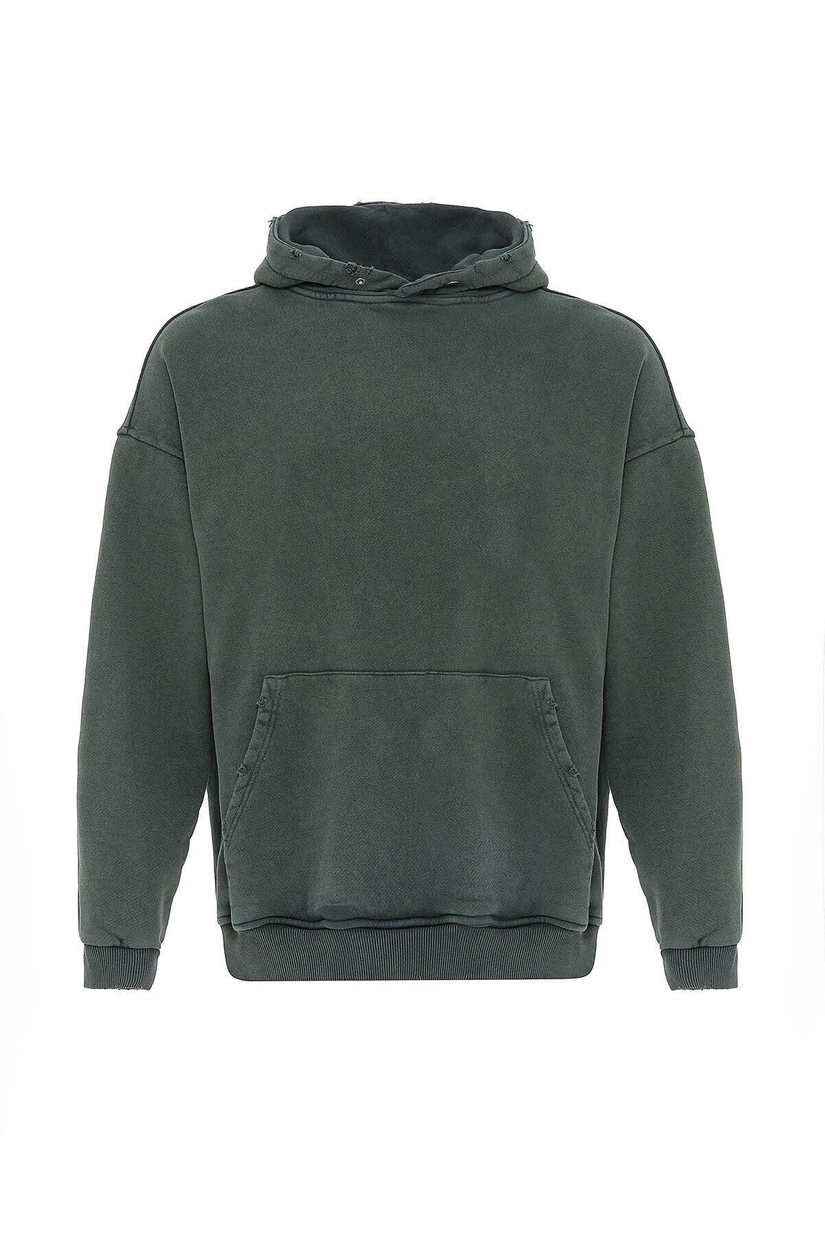 Premıum Yırtık Detaylı Oversize Sweatshirt