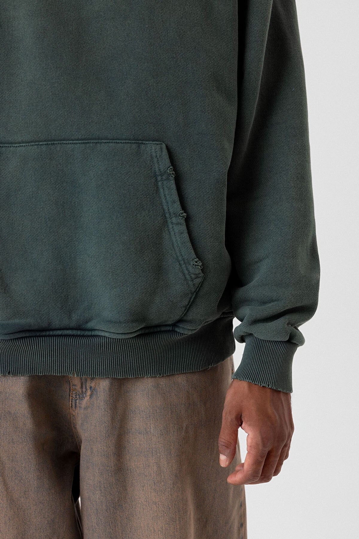 Premıum Yırtık Detaylı Oversize Sweatshirt