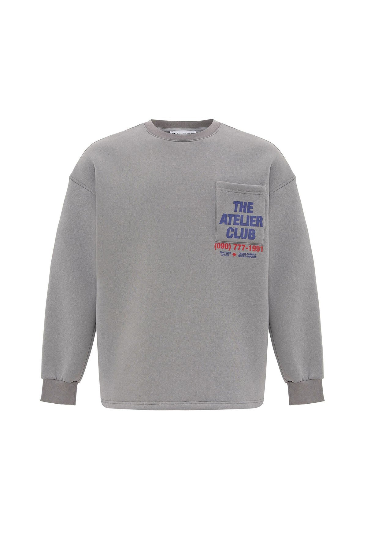 Yazı Baskılı Oversize Sweatshirt
