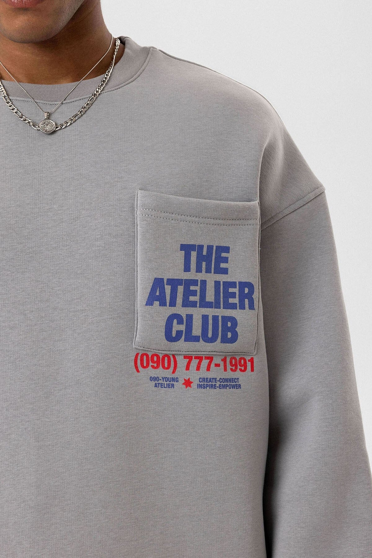 Yazı Baskılı Oversize Sweatshirt