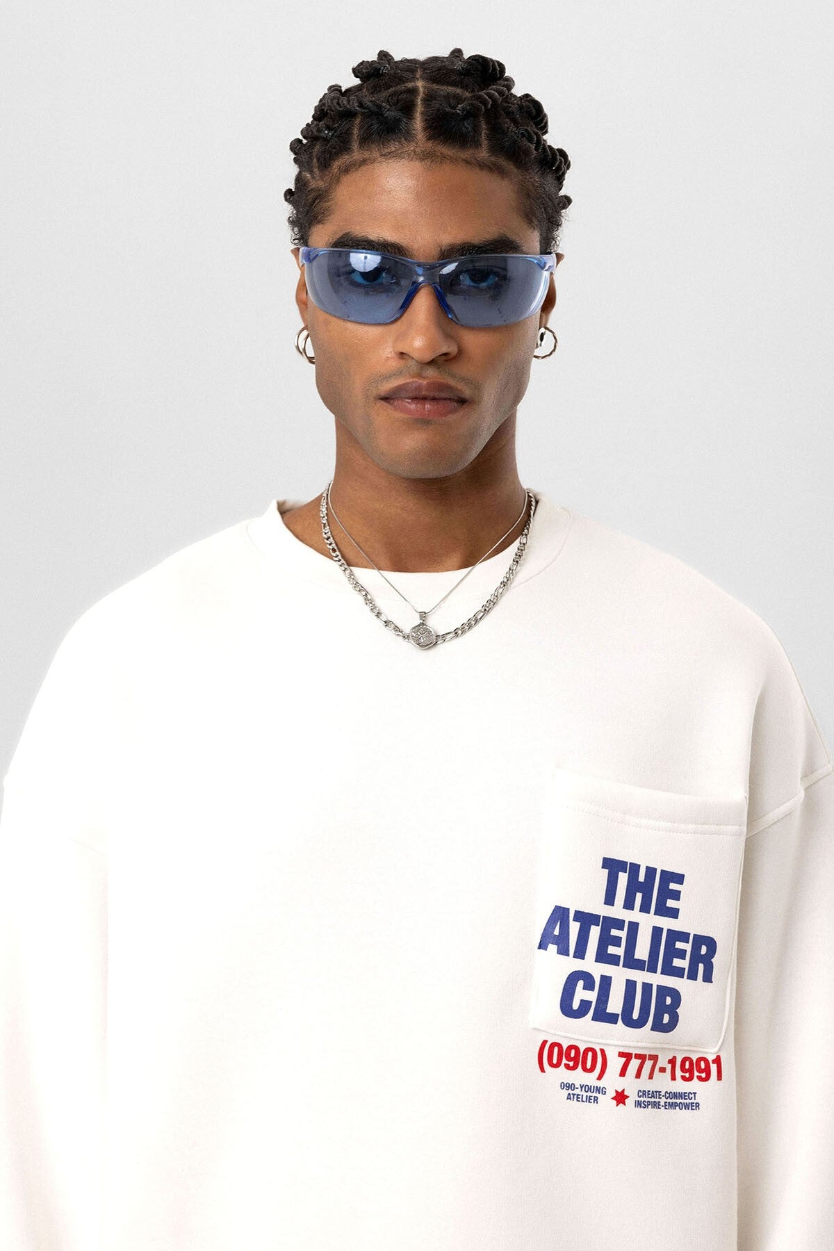 Yazı Baskılı Oversize Sweatshirt
