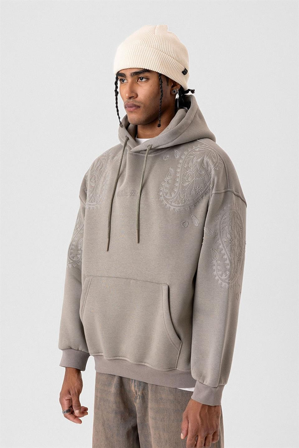 Desenli Oversize Sweatshirt