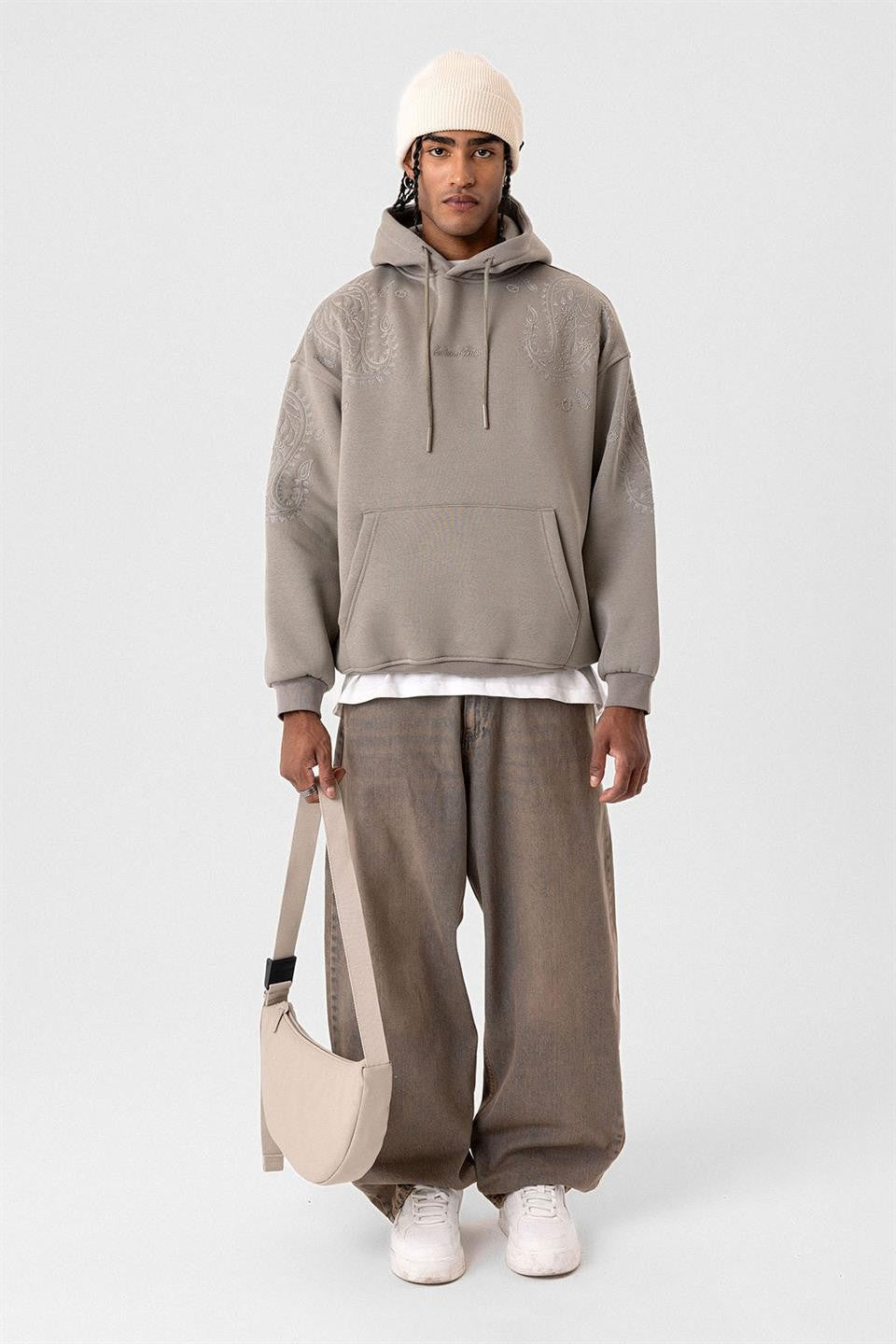 Desenli Oversize Sweatshirt