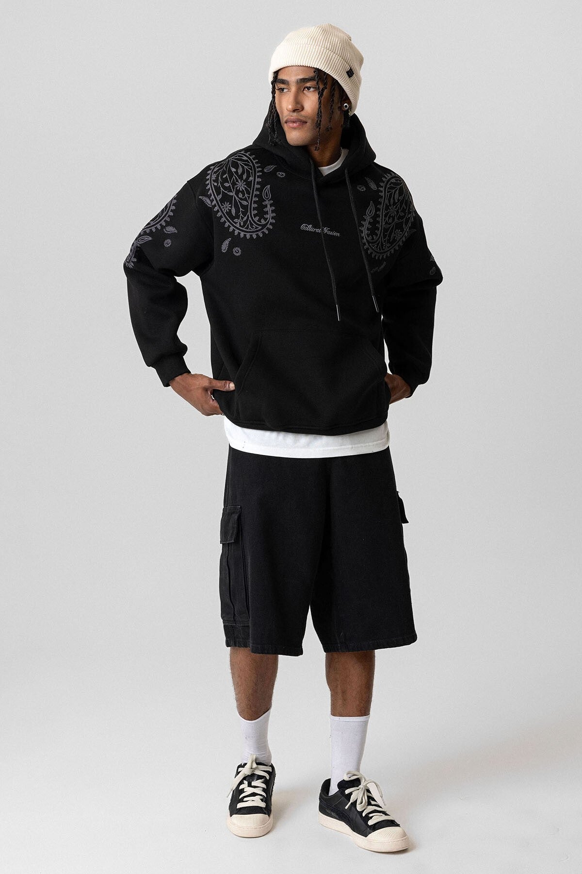 Desenli Oversize Sweatshirt
