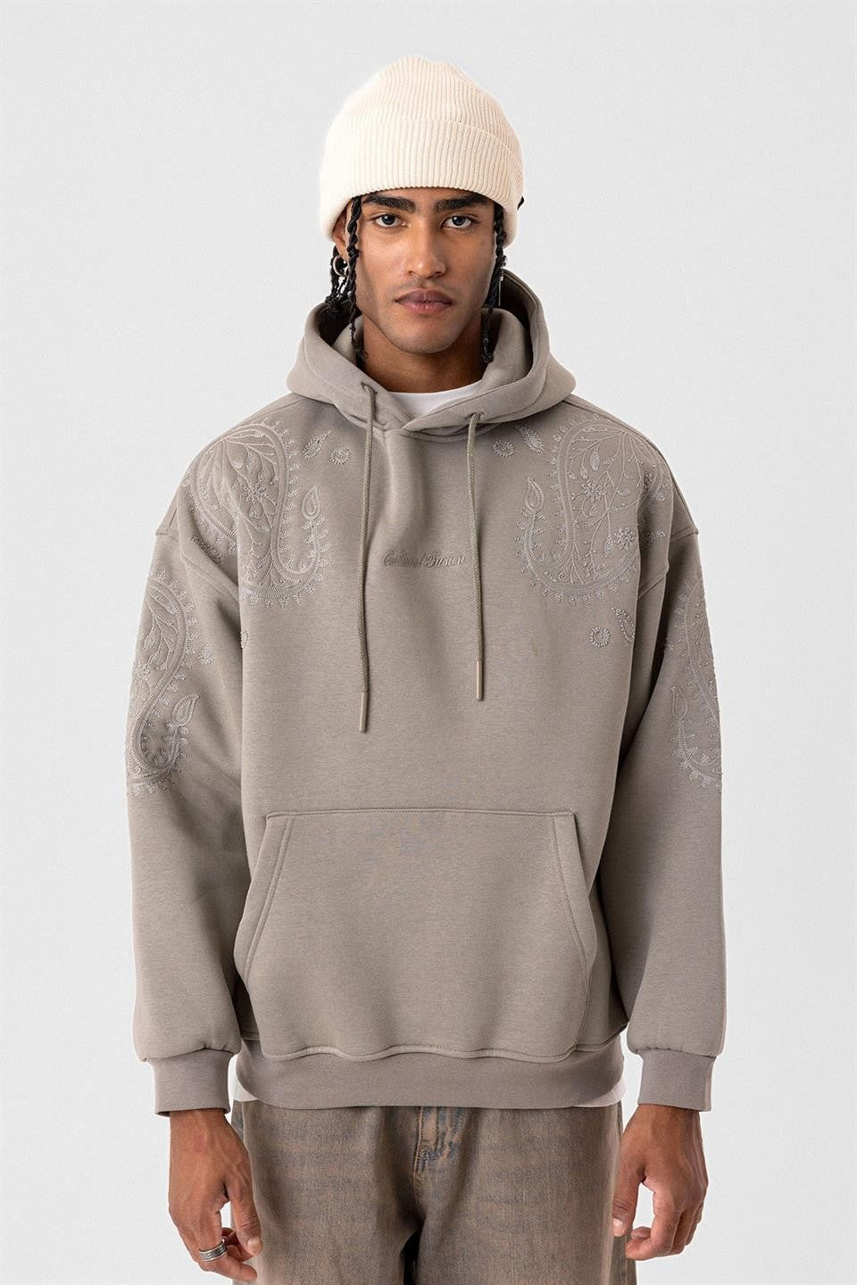 Desenli Oversize Sweatshirt