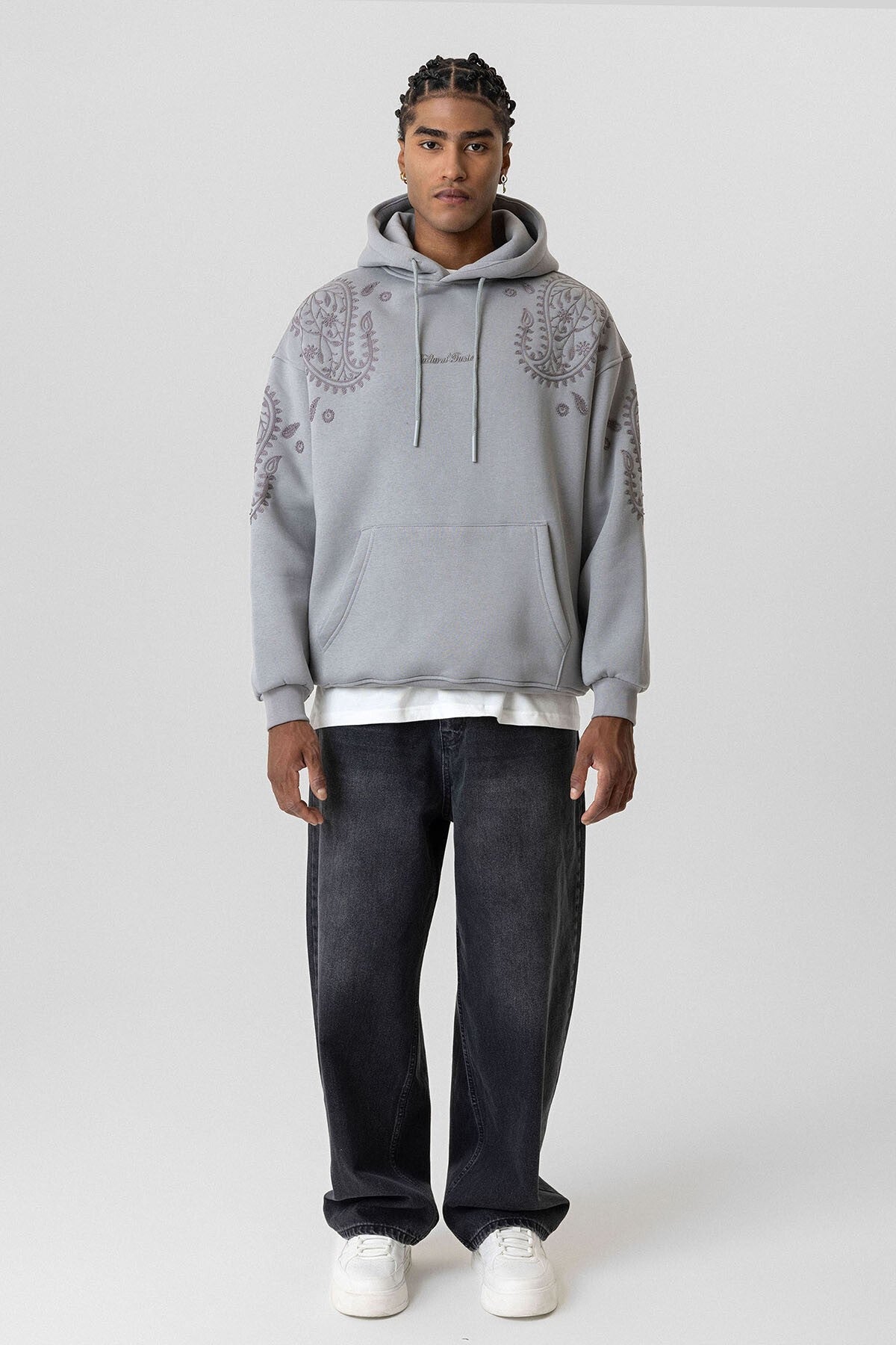 Desenli Oversize Sweatshirt