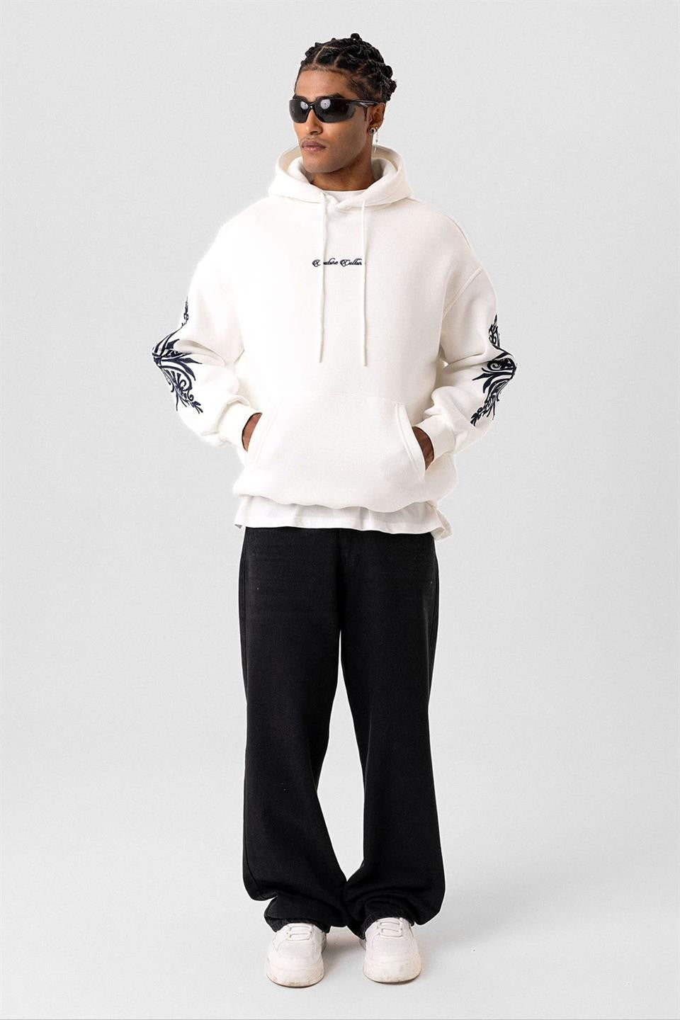 Desenli Oversize Sweatshirt