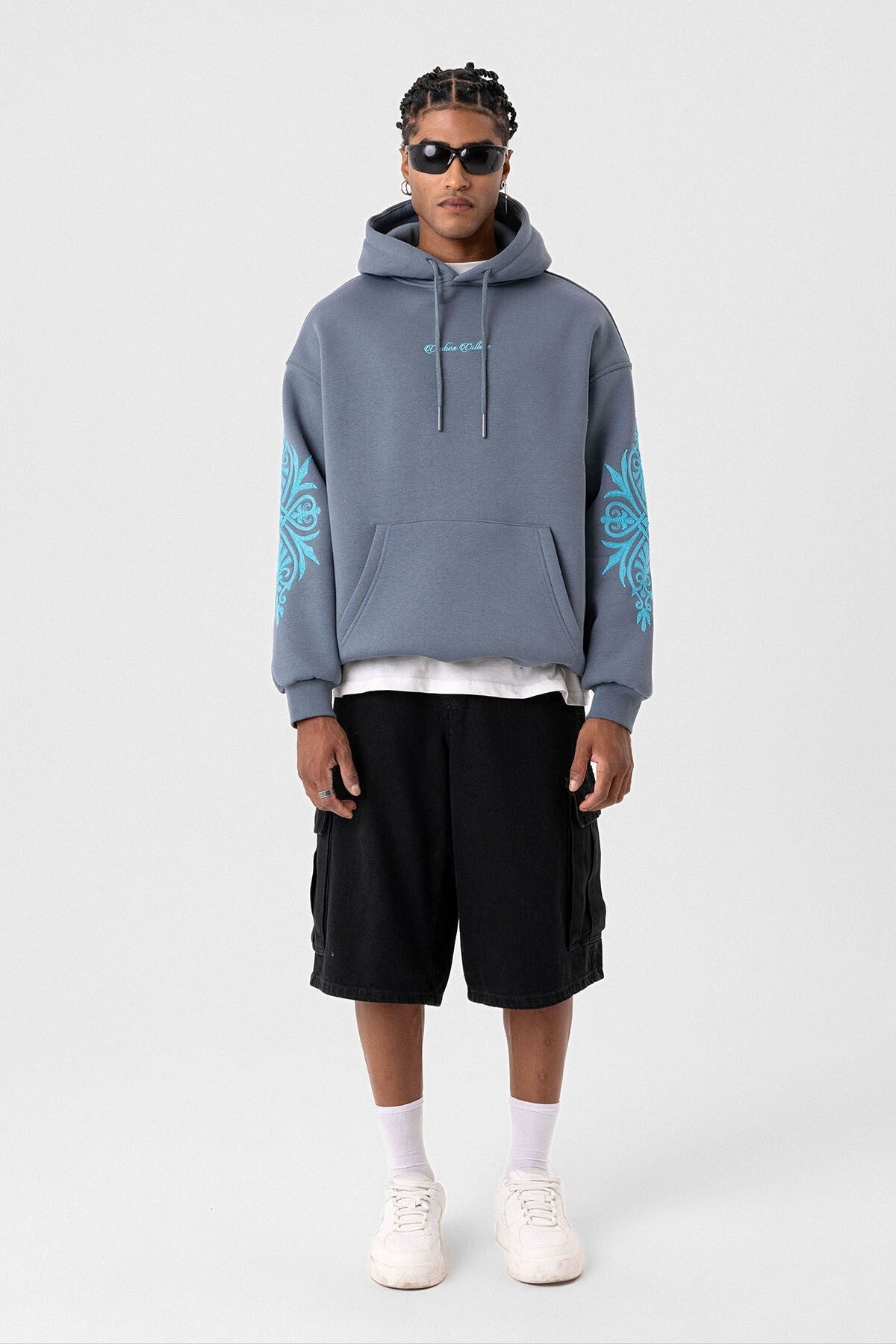 Desenli Oversize Sweatshirt
