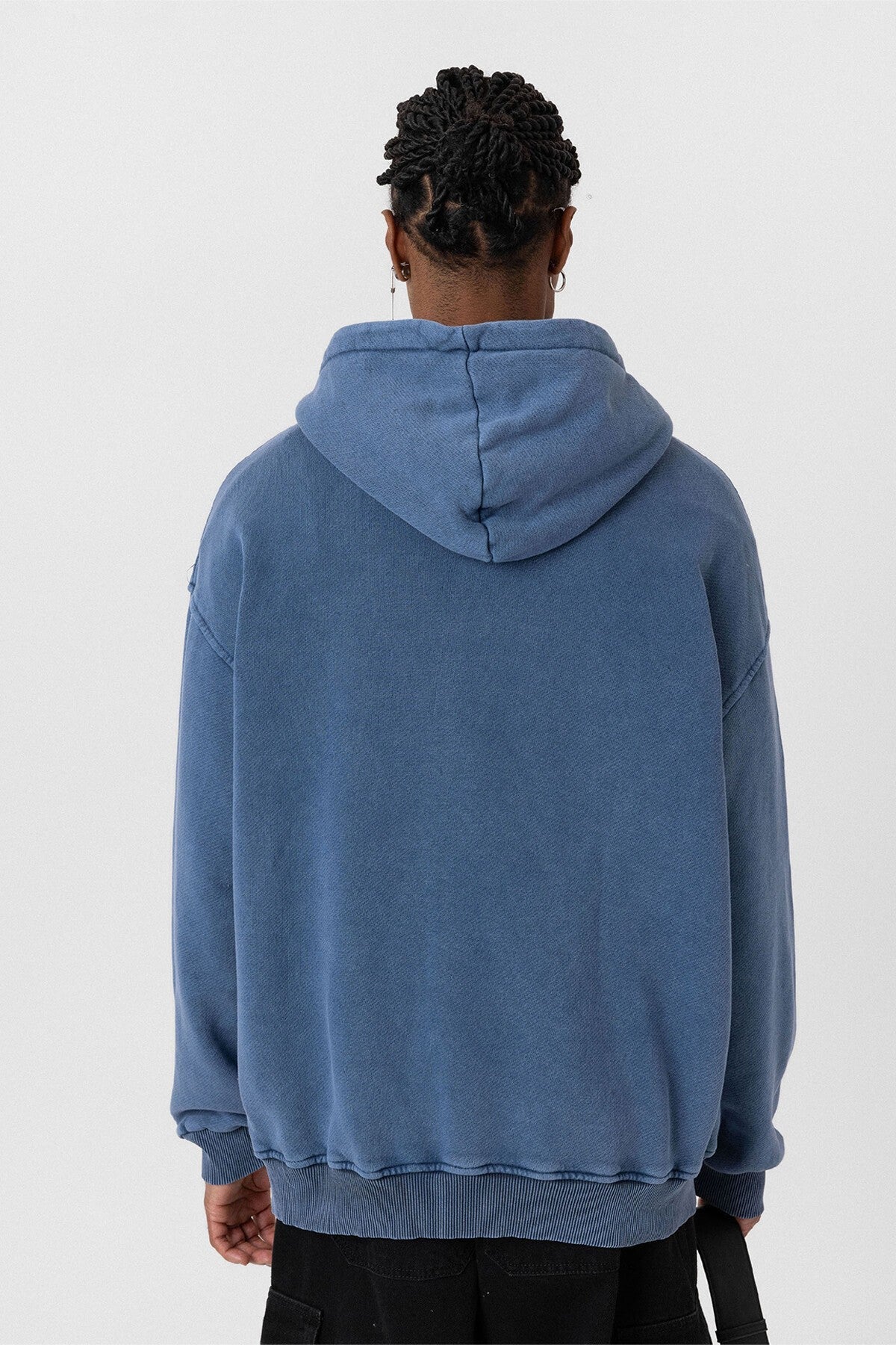 Premıum Yıkamalı Fermuarlı Oversize Sweatshirt