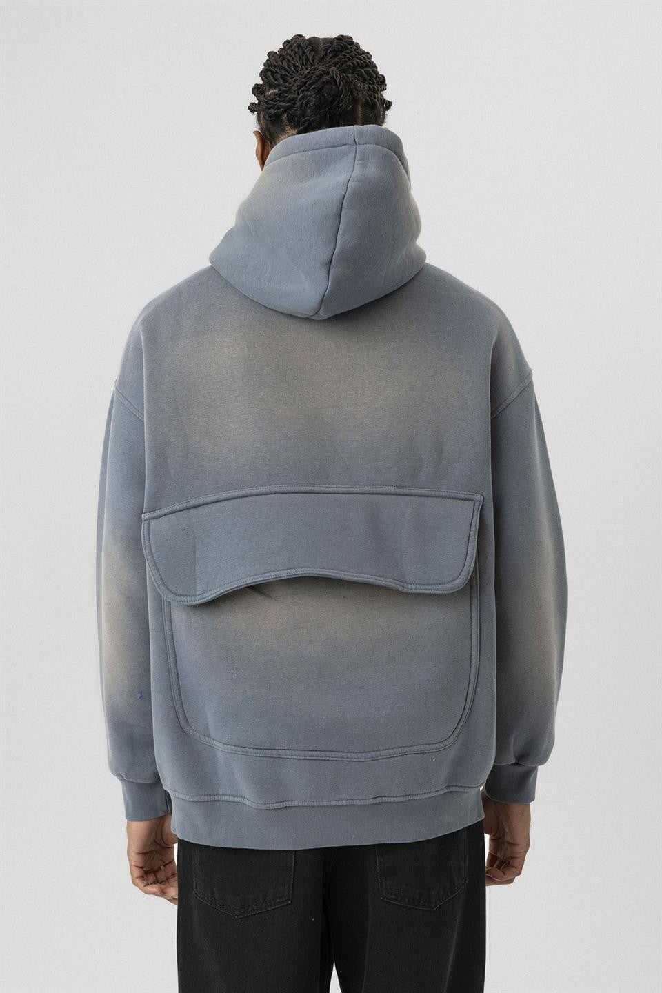 Oversize Yıkamalı Baskılı Sweatshirt