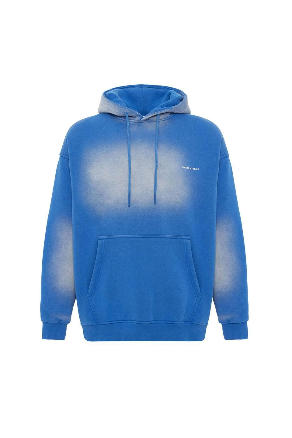 Oversize Yıkamalı Baskılı Sweatshirt