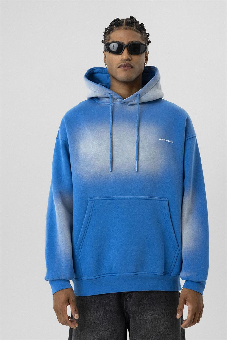 Oversize Yıkamalı Baskılı Sweatshirt