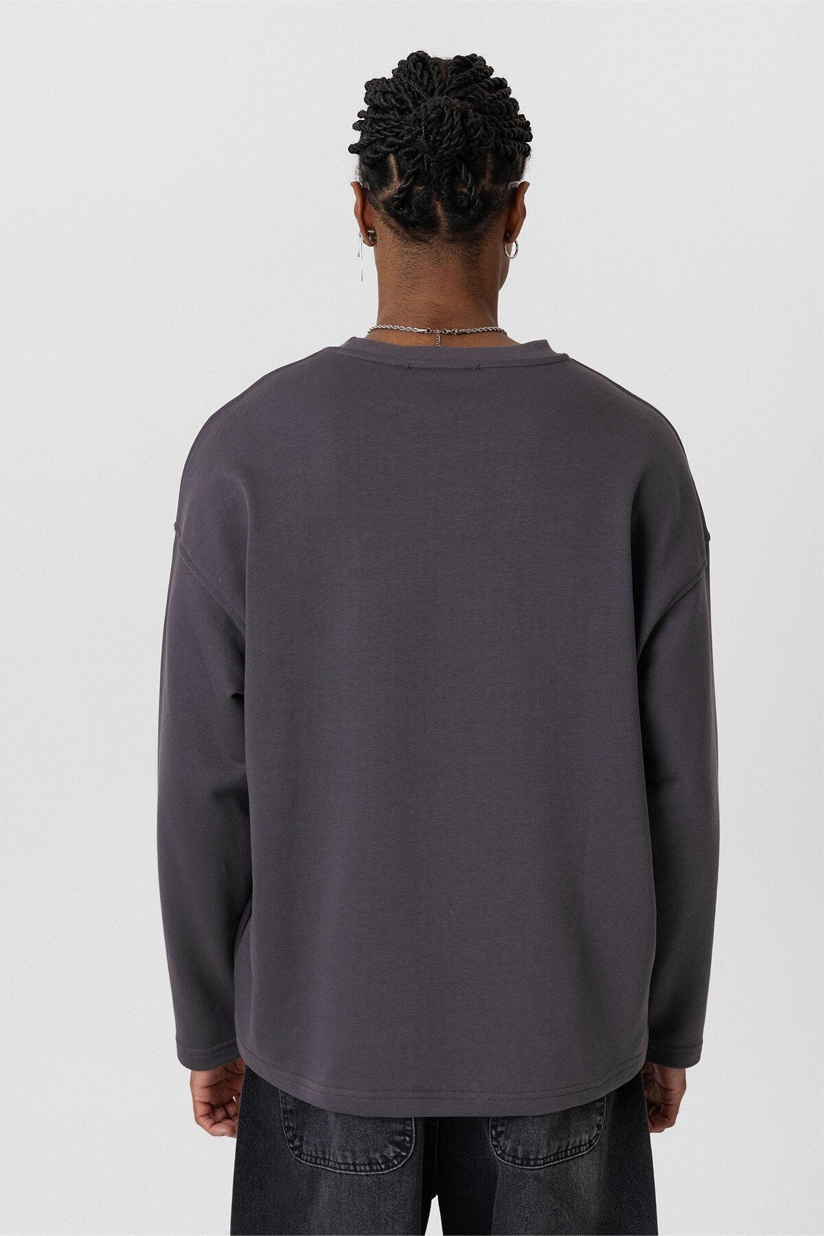 Cep Detaylı Oversize Sweatshirt