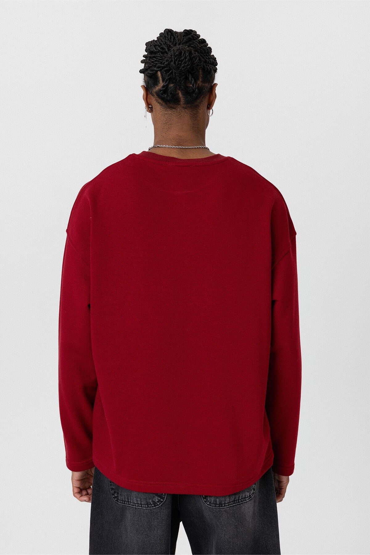 Cep Detaylı Oversize Sweatshirt