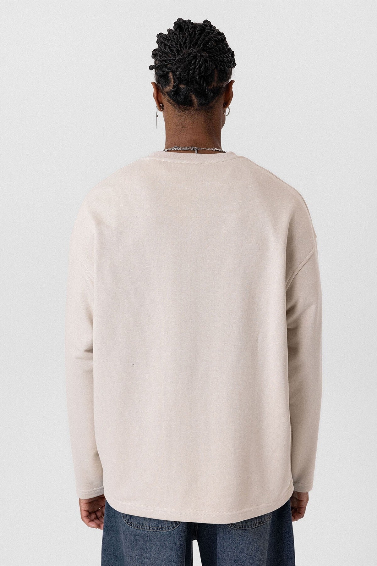 Cep Detaylı Oversize Sweatshirt