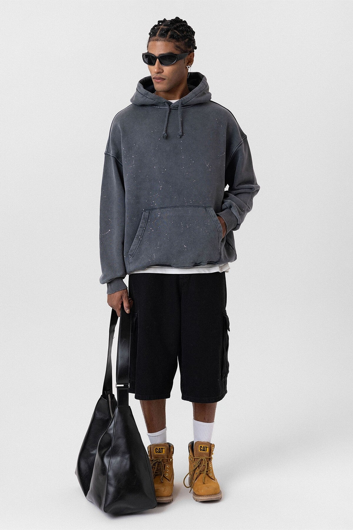 Premıum Yıkamalı Kapüşonlu Oversize Sweatshirt