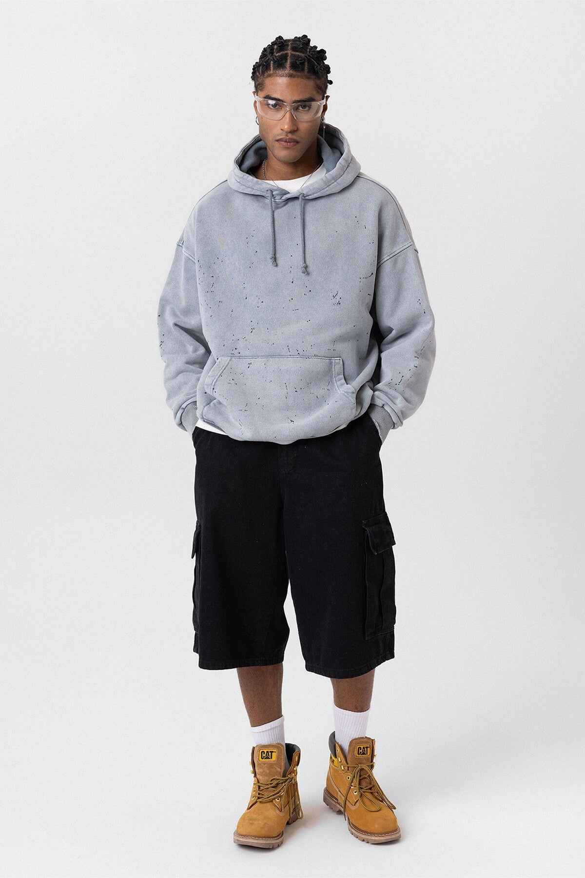 Premıum Yıkamalı Kapüşonlu Oversize Sweatshirt
