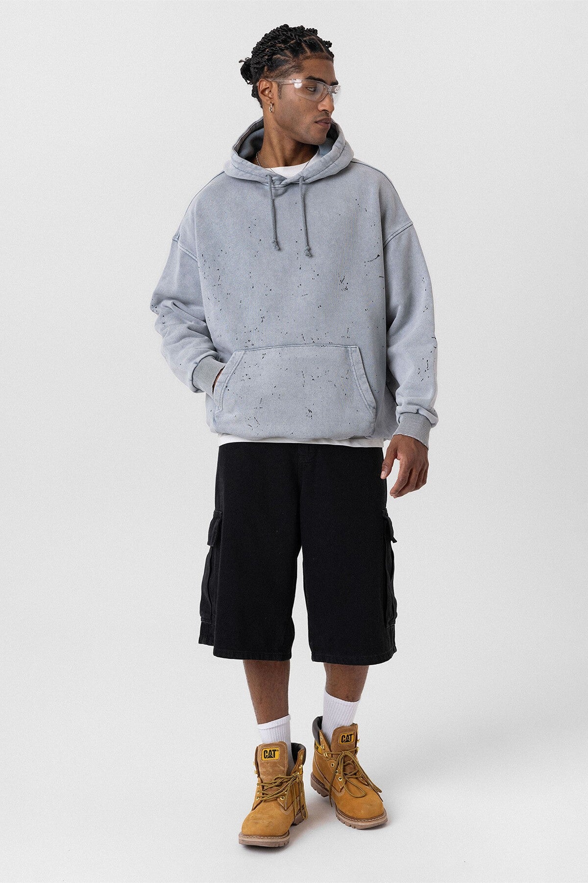 Premıum Yıkamalı Kapüşonlu Oversize Sweatshirt