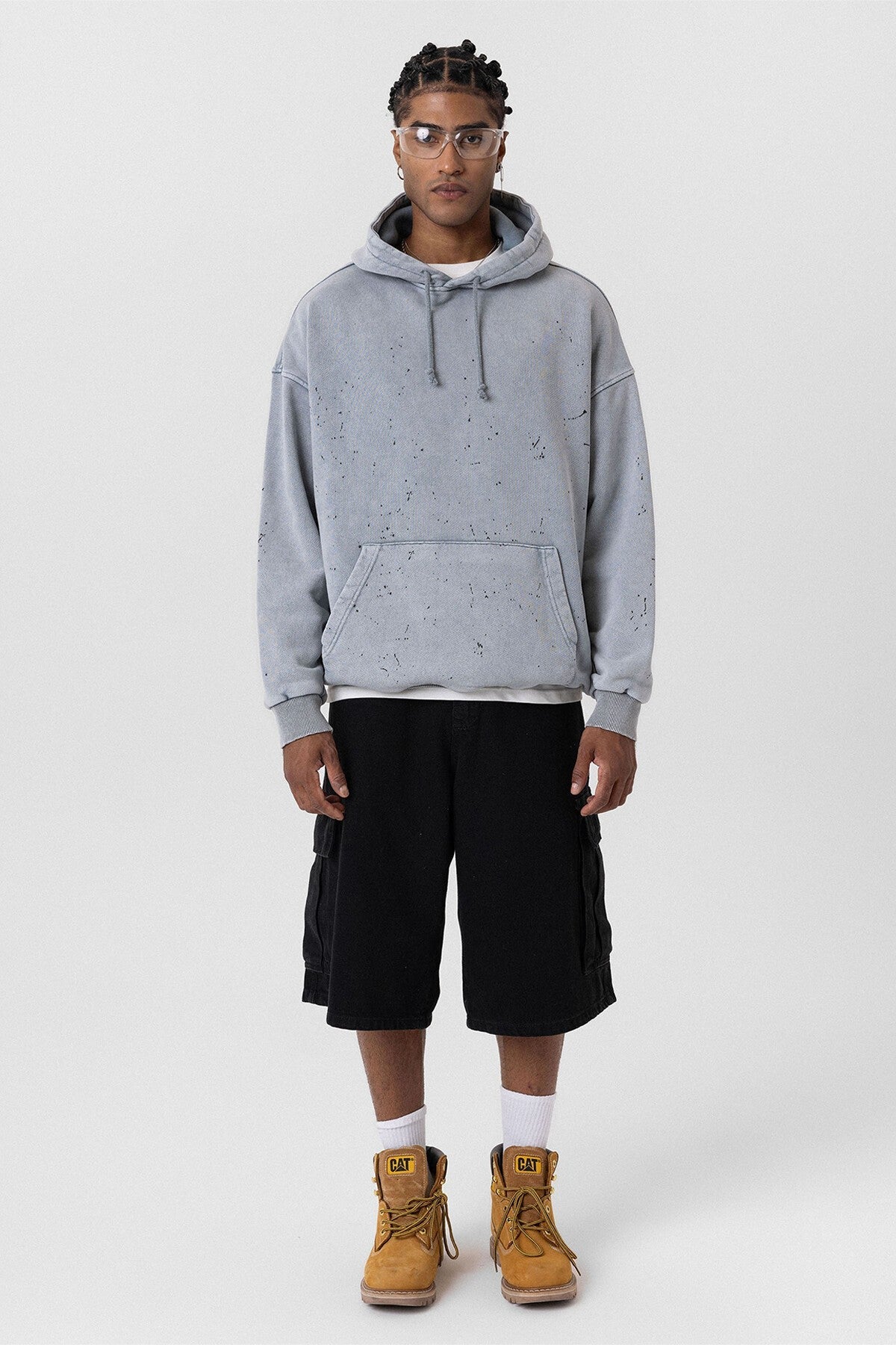 Premıum Yıkamalı Kapüşonlu Oversize Sweatshirt