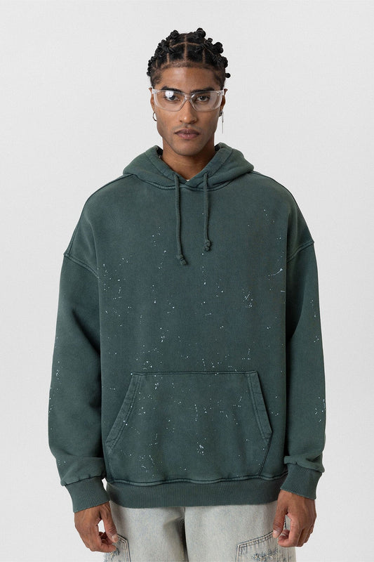 Premıum Yıkamalı Kapüşonlu Oversize Sweatshirt