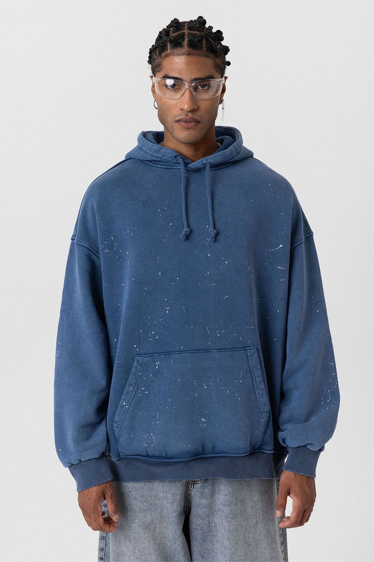 Premıum Yıkamalı Kapüşonlu Oversize Sweatshirt
