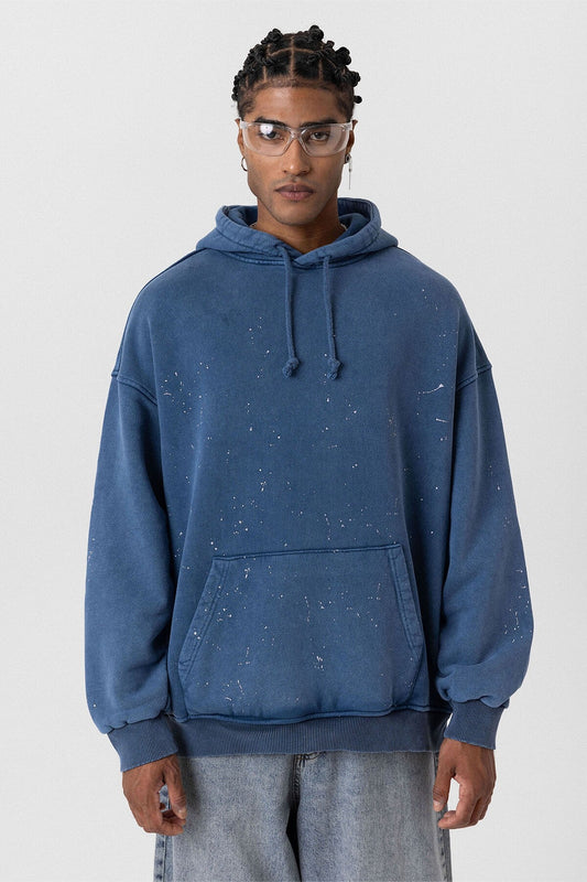 Premıum Yıkamalı Kapüşonlu Oversize Sweatshirt