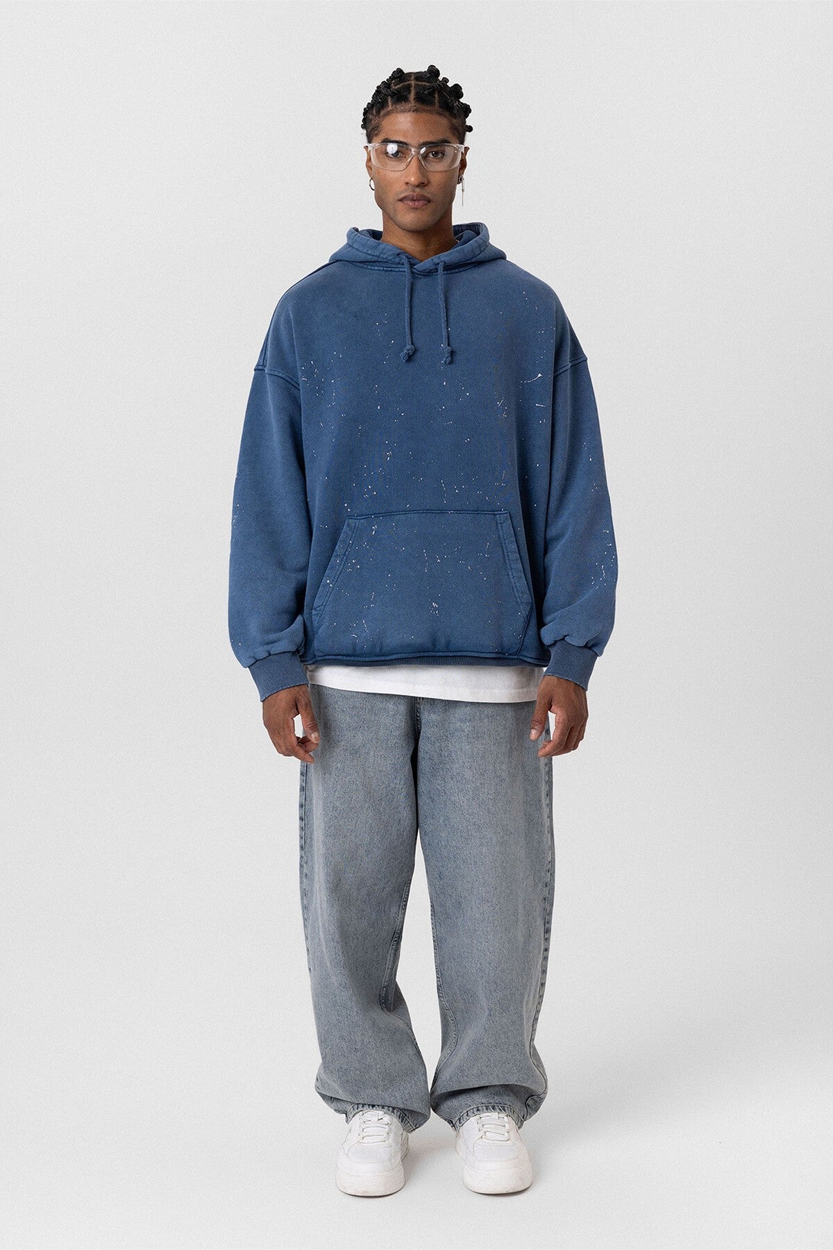 Premıum Yıkamalı Kapüşonlu Oversize Sweatshirt
