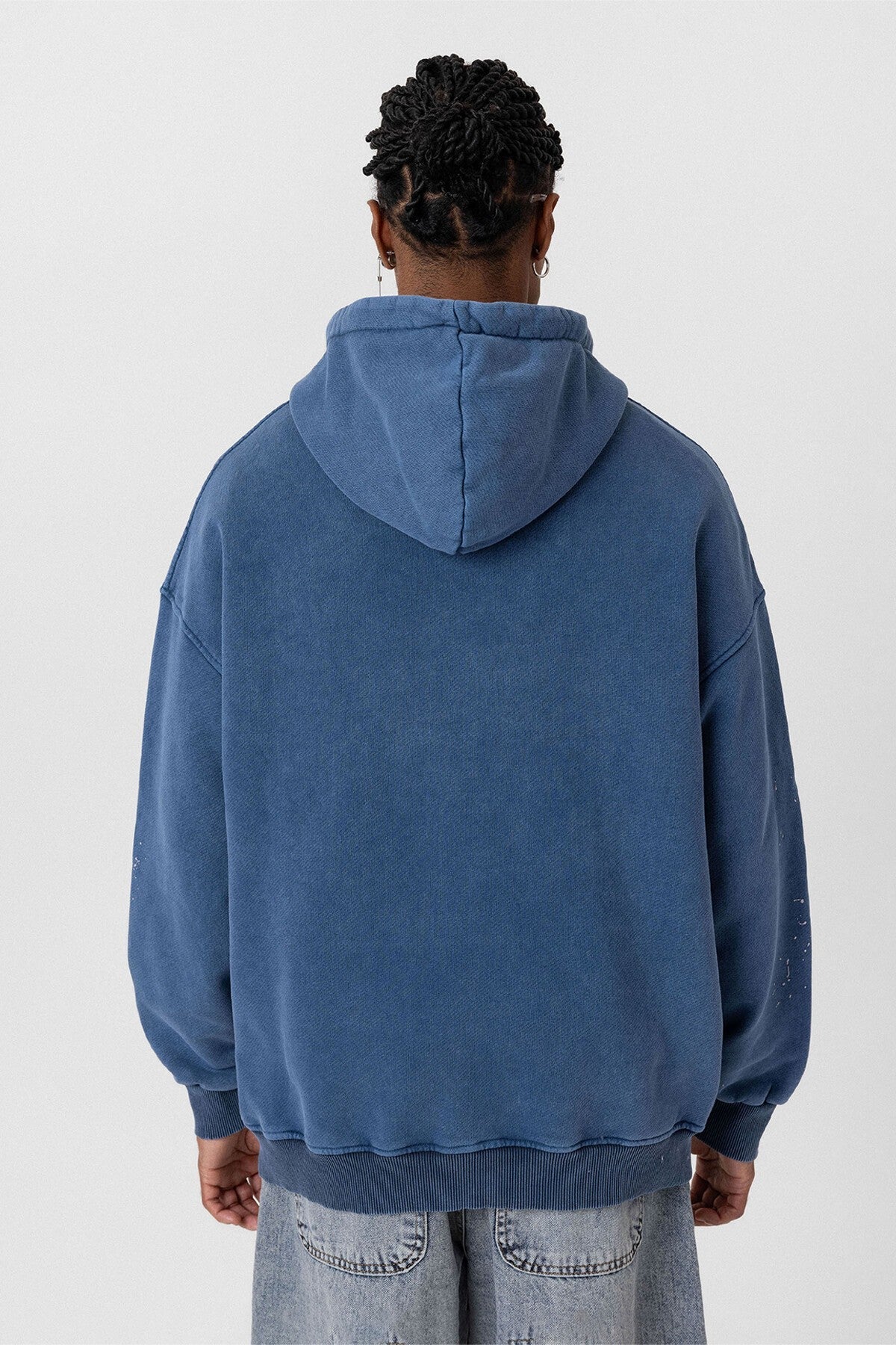 Premıum Yıkamalı Kapüşonlu Oversize Sweatshirt