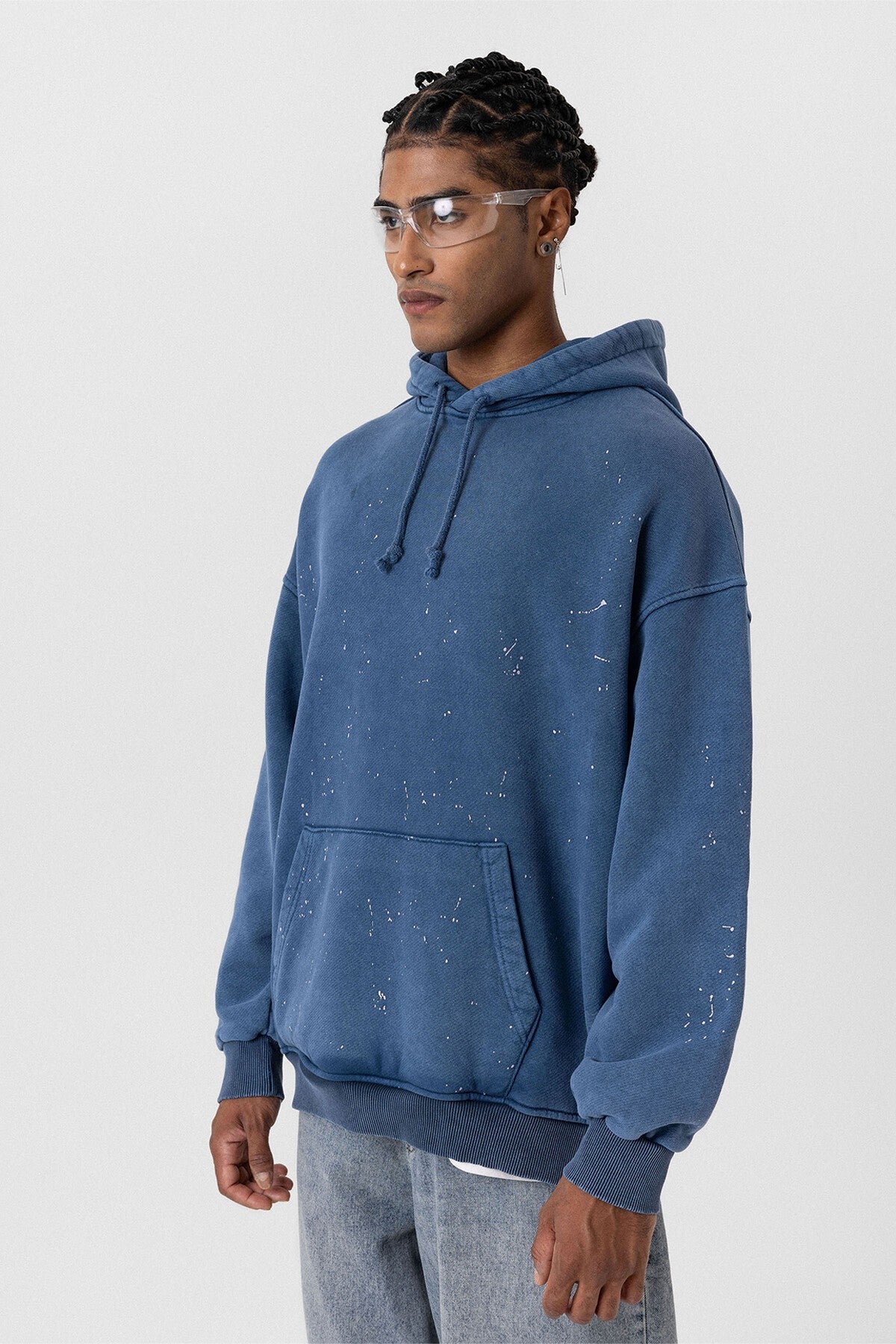 Premıum Yıkamalı Kapüşonlu Oversize Sweatshirt