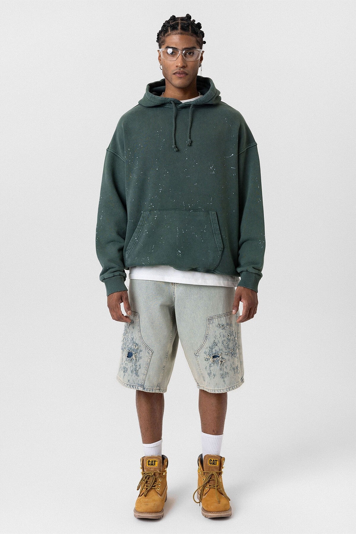 Premıum Yıkamalı Kapüşonlu Oversize Sweatshirt