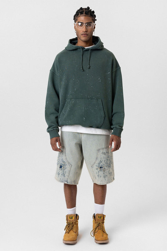 Premıum Yıkamalı Kapüşonlu Oversize Sweatshirt