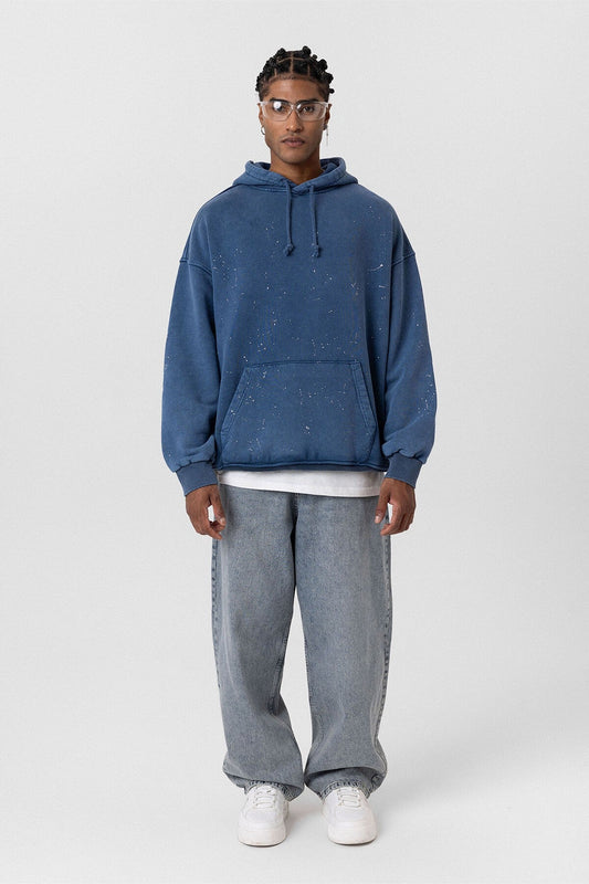 Premıum Yıkamalı Kapüşonlu Oversize Sweatshirt