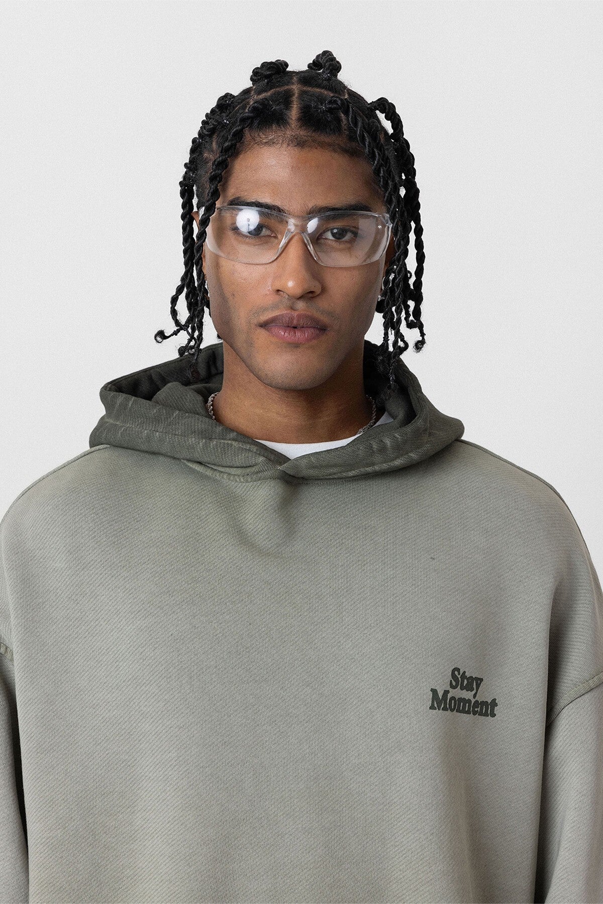 Premıum Yıkamalı Yazı Detaylı Oversize Kapüşonlu Sweatshirt