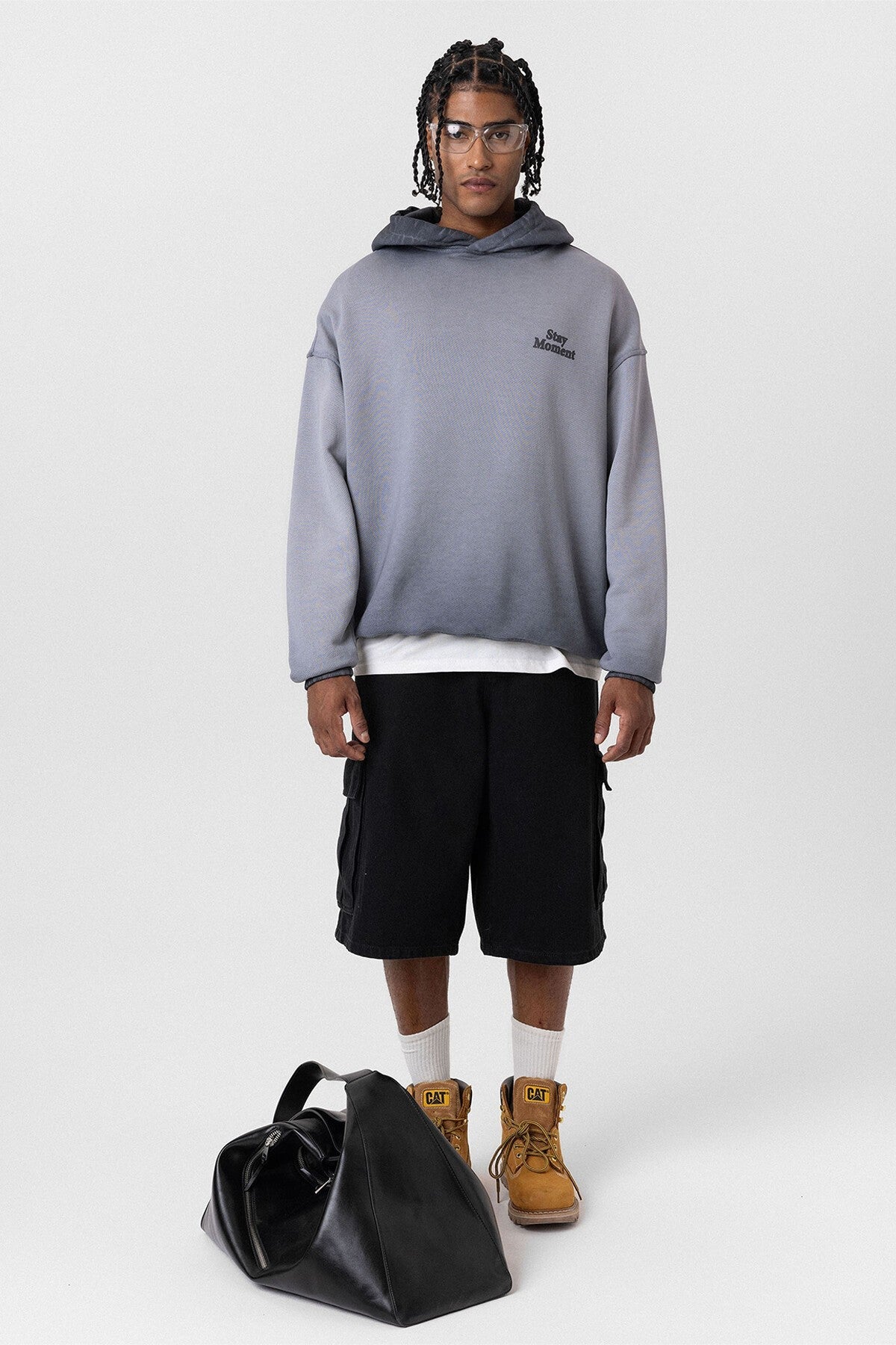 Premıum Yıkamalı Yazı Detaylı Oversize Kapüşonlu Sweatshirt