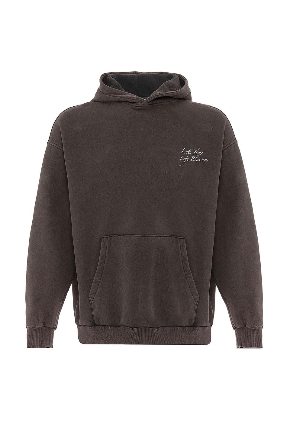Yazı Detaylı Yıkamalı Oversize Sweatshirt