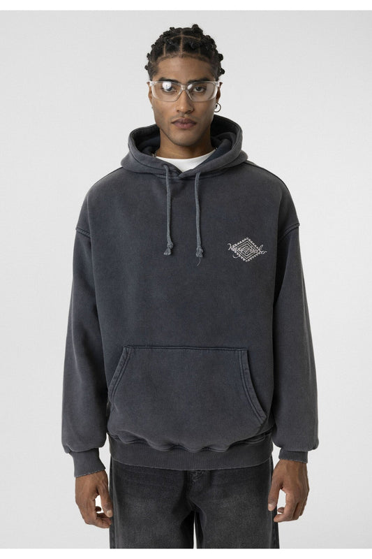 Yıkamalı Sırt Baskılı Oversize Sweatshirt