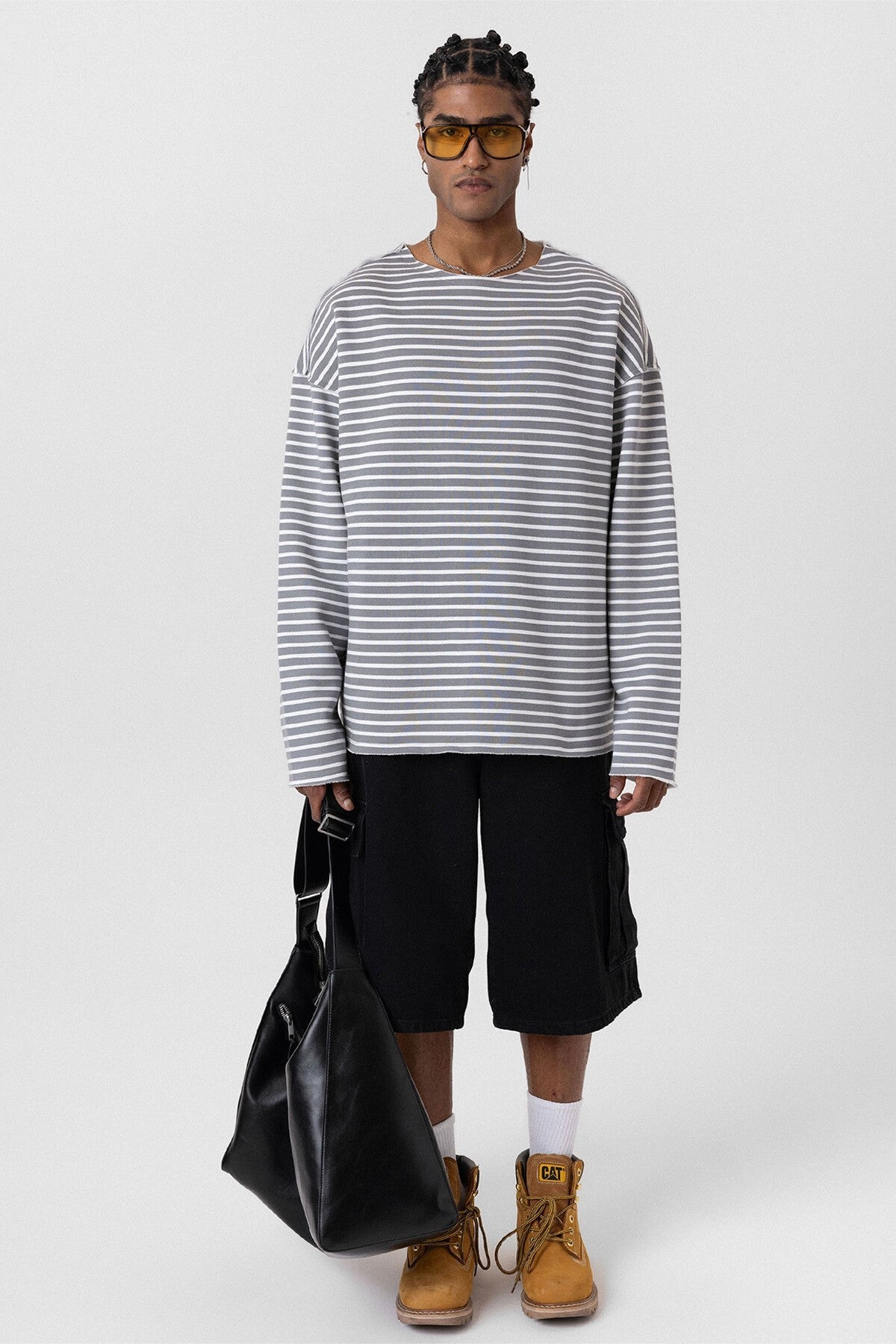 Yaka Detaylı Oversize Sweatshirt